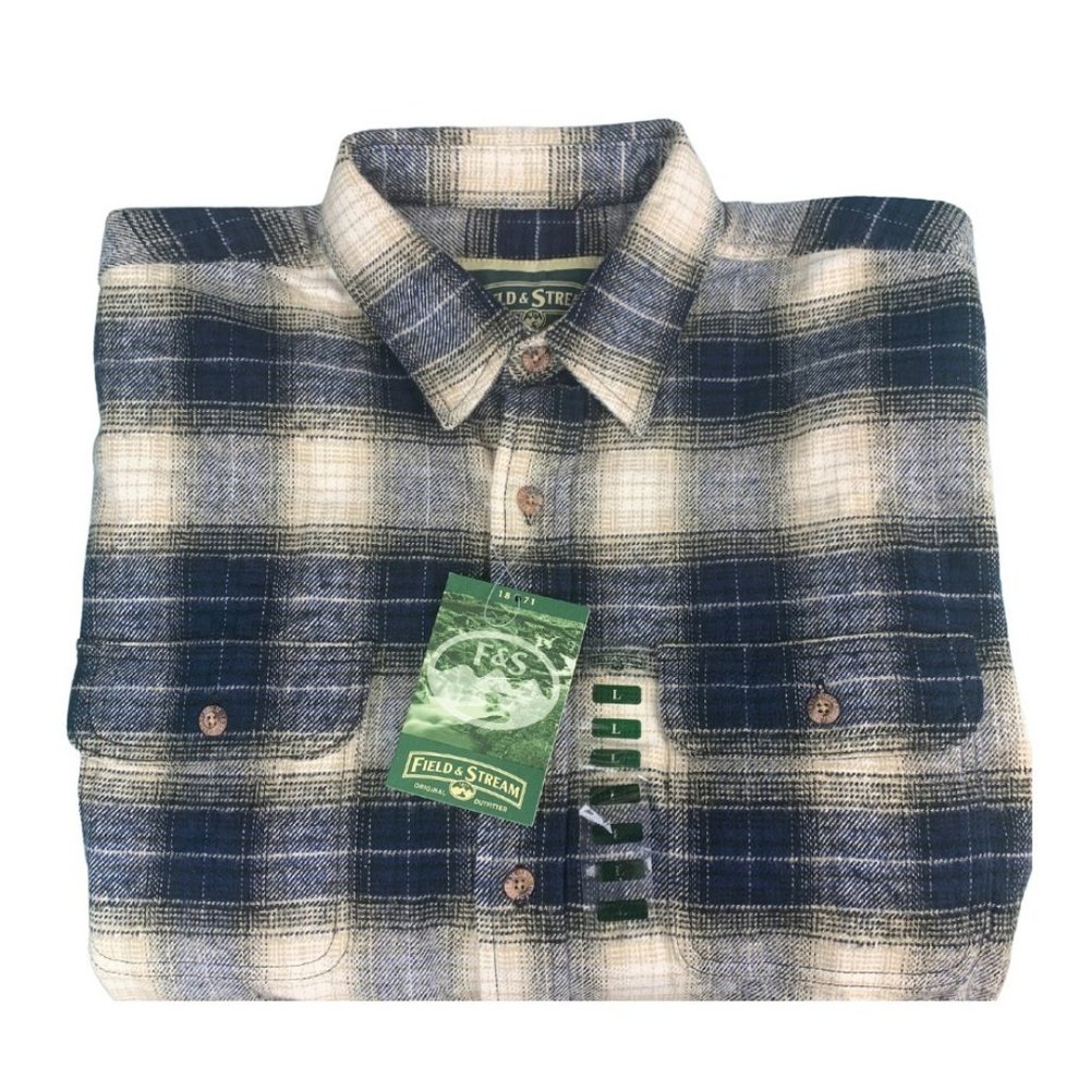Field & Stream Plaid Long Sleeve Thick Flannel